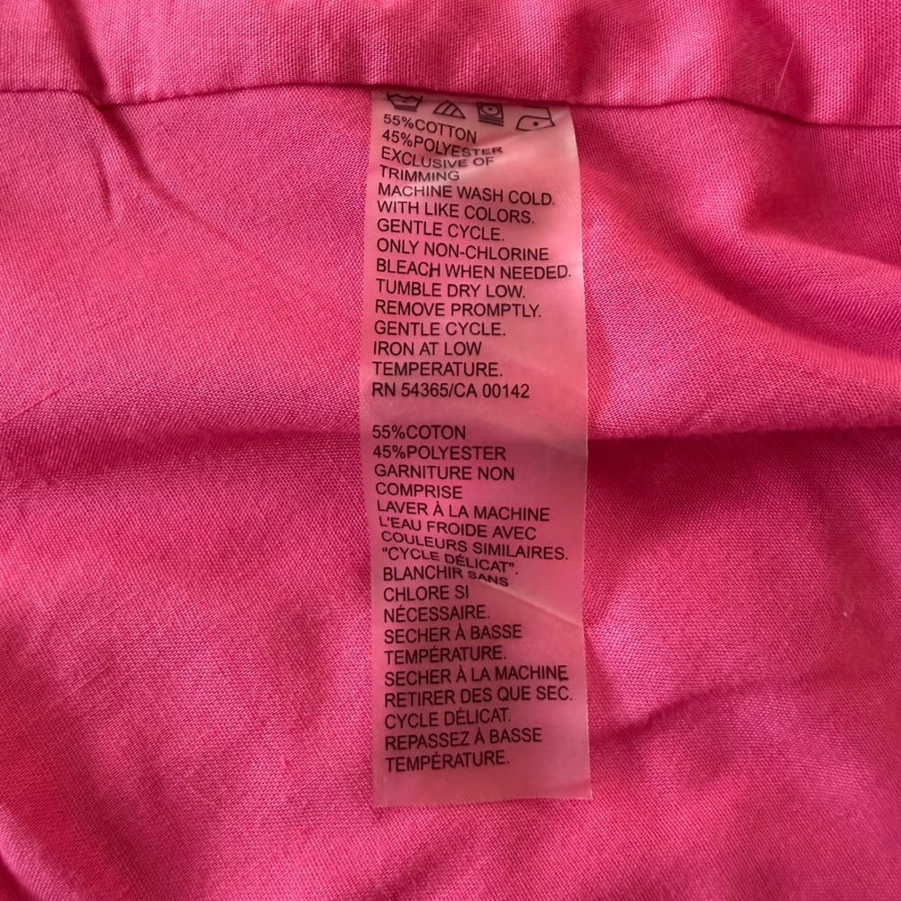 ALLISON DALEY Pink Textured Button Front Jacket Women Size‎ 16 Spring Church - Picture 6 of 15